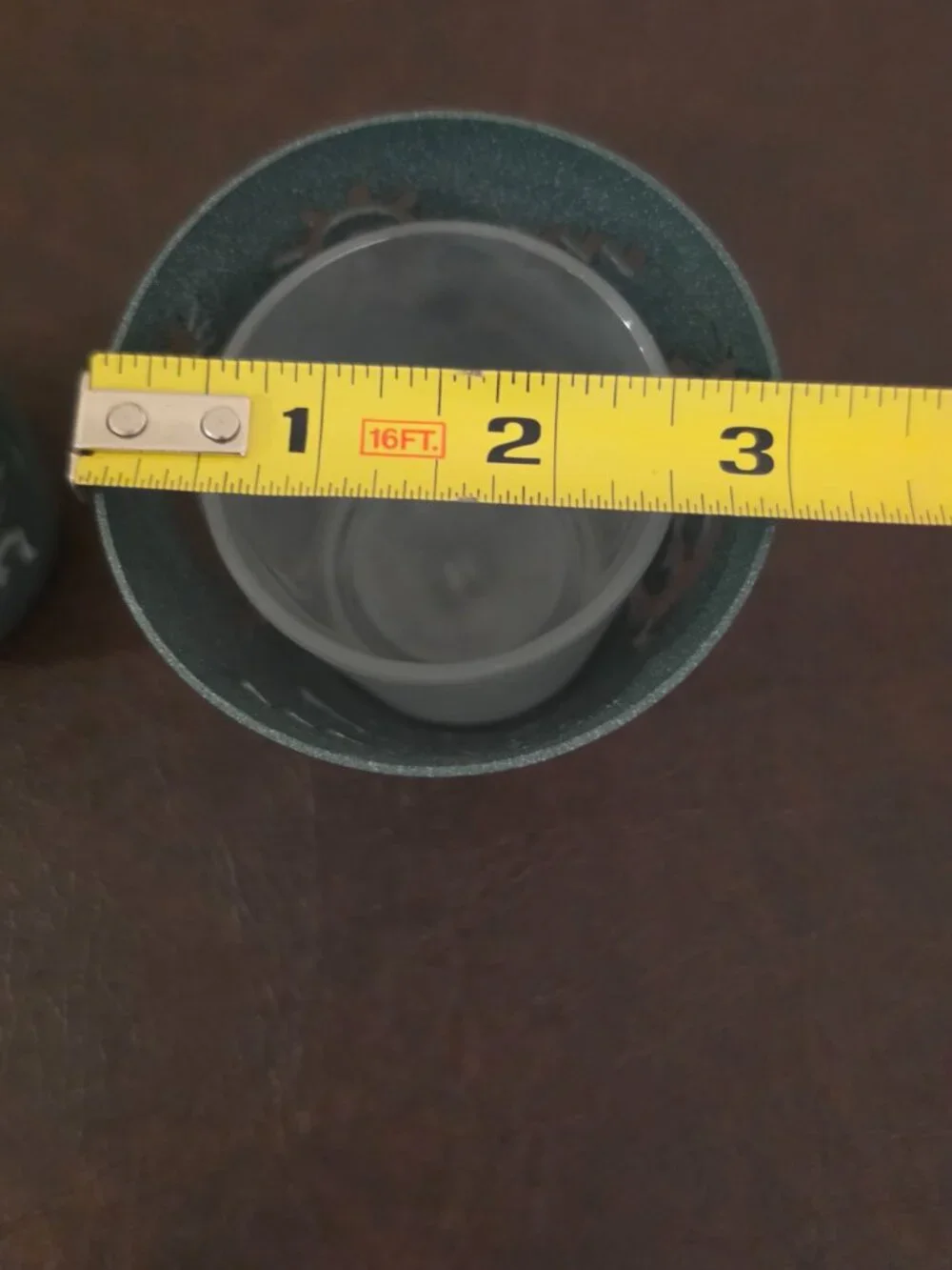 Set of 2- Party Lite Arizona Green Metal Native Candle Holders - Picture 3 of 4